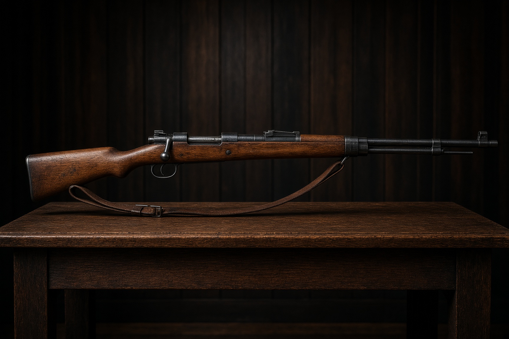 Full-length Gewehr 98, DWM 1916 pattern.